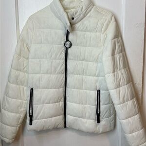 MNY White Puffer Jacket